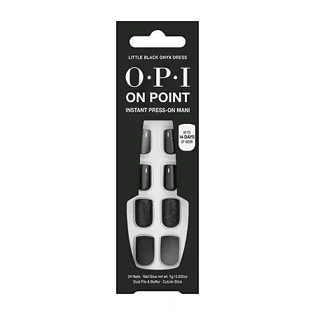 OPI Press Ons 10-pc. Nail Tip, One Size, Black | JCPenney