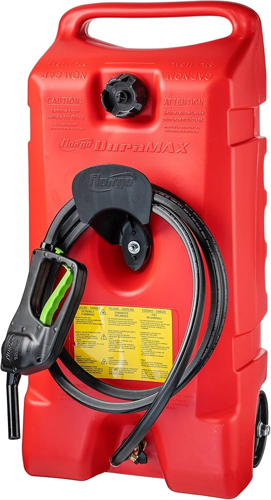 Scepter Flo N' Go Duramax 14 Gallon Portable Gas Fuel Tank Container Caddy with LE Fluid Transfer... | Amazon (US)