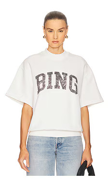 ANINE BING Jay Sweatshirt Bing in Off White from Revolve.com | Revolve Clothing (Global)