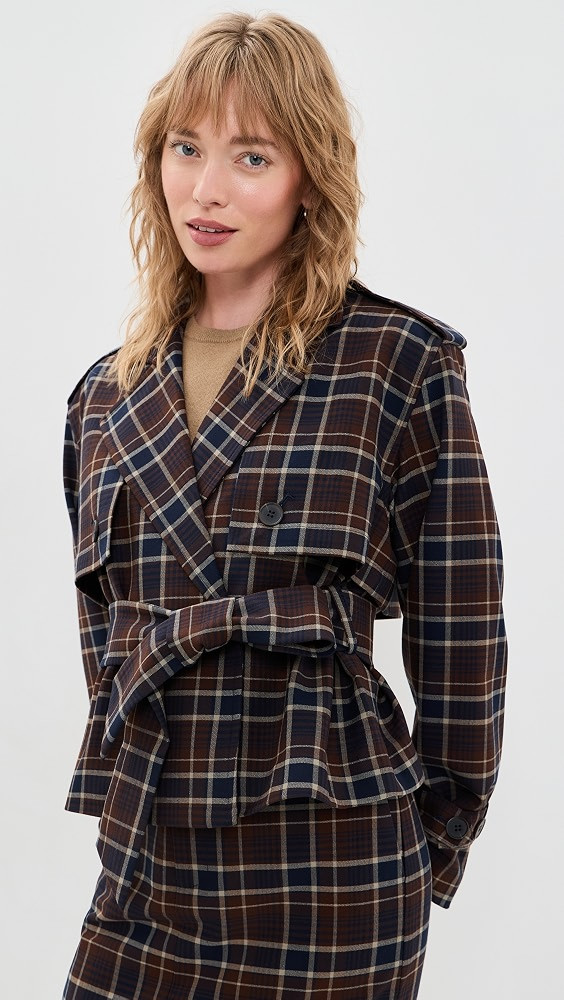 The Cropped Charles Trench Coat | Shopbop