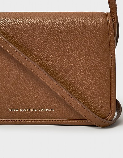Women's Leather Crossbody Bag in Tan from Crew Clothing | Crew Clothing (UK)