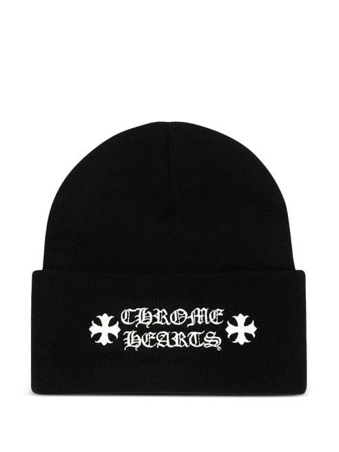 Chrome Hearts logo-embroidered Beanie | Black | FARFETCH CA