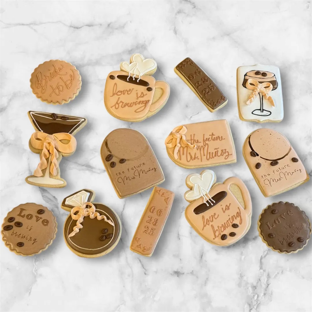 Bridal Shower Cookies Love is Brewing- customizable | Etsy (US)