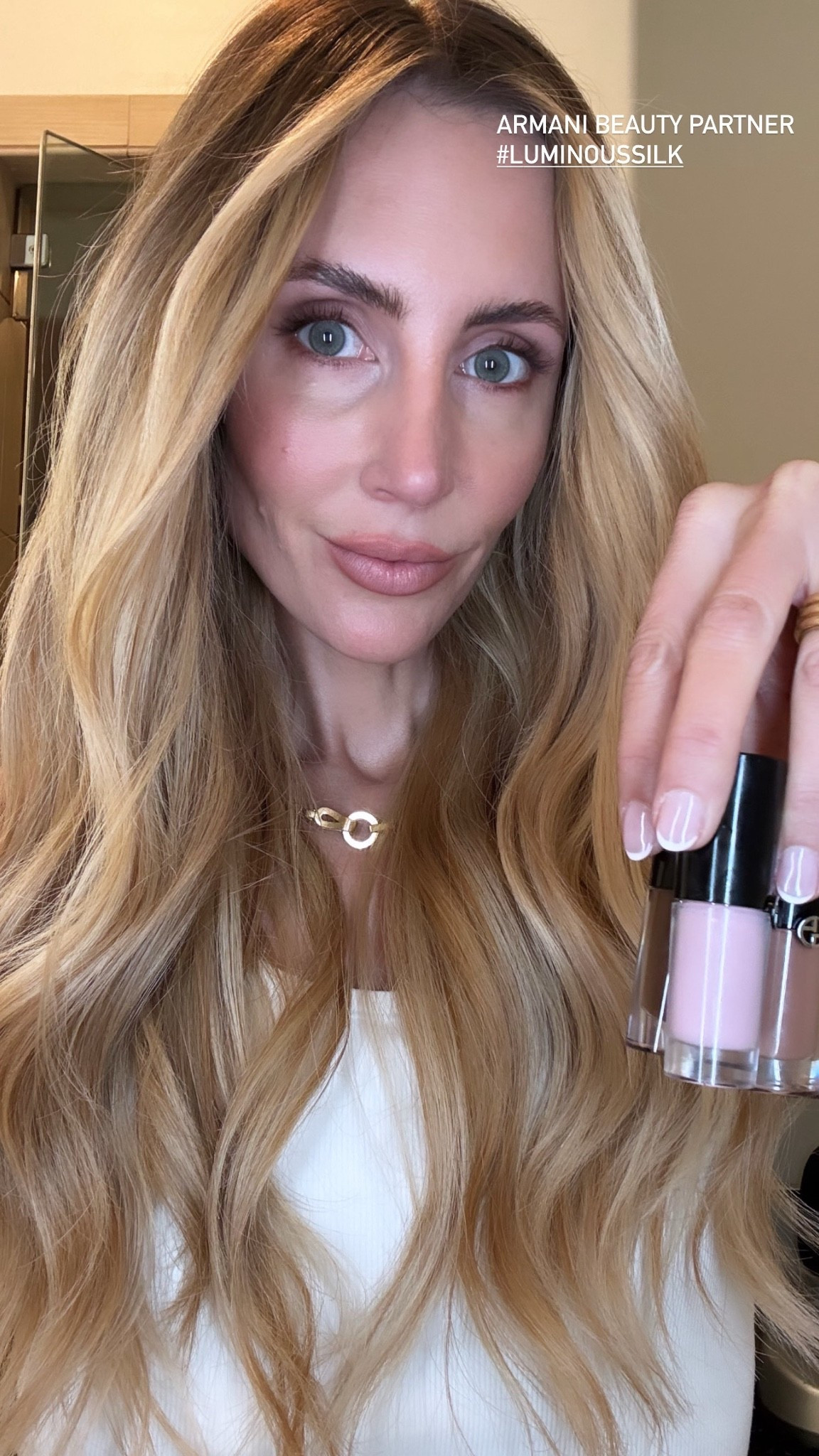 These Armani Beauty products from Sephora have completely changed my makeup routine. My skin looks smoother, my makeup lasts longer, and I can't stop reaching for them.  @Armani beauty  @Sephora  #armanibeautypartner #luminoussilk