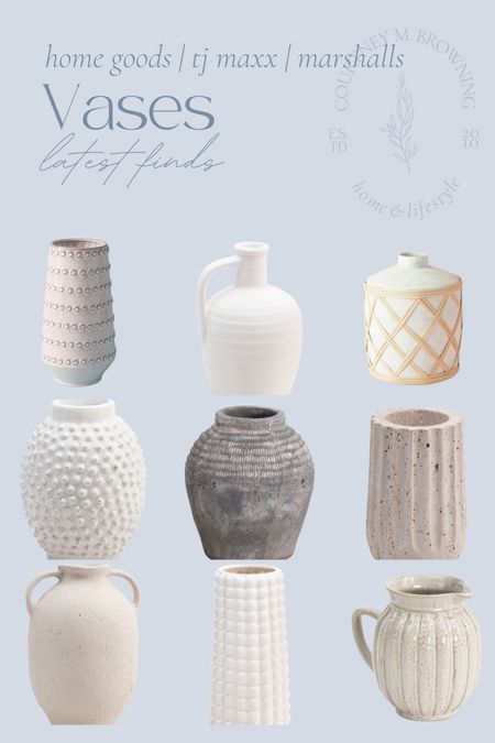 Vases from home goods, tj Maxx and marshalls, vase, pot, planter, affordable decor 

#LTKhome