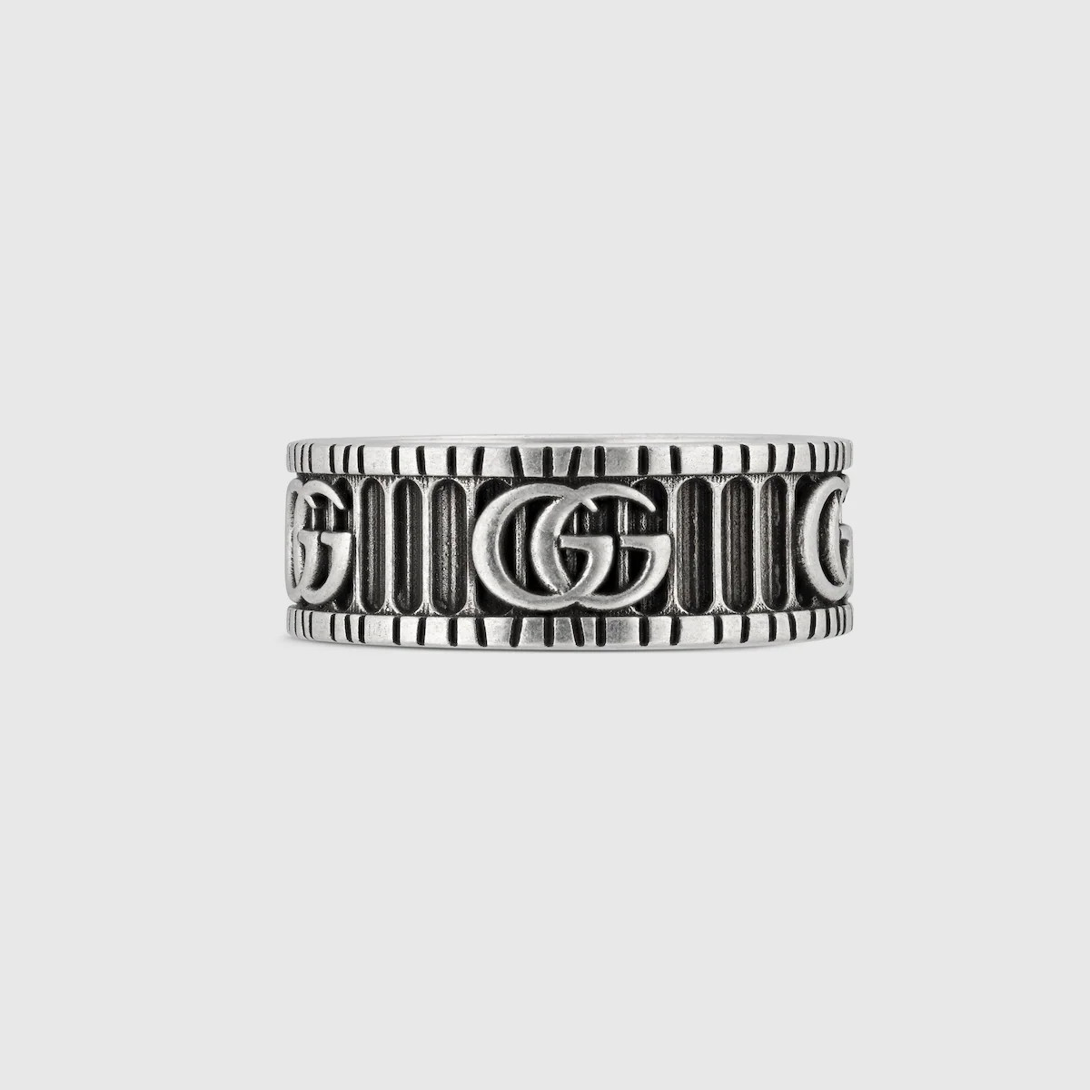 Ring with Double G in silver | Gucci (CA)