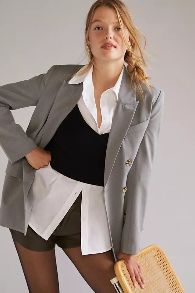 Relaxed Double-Breasted Blazer | Anthropologie (US)