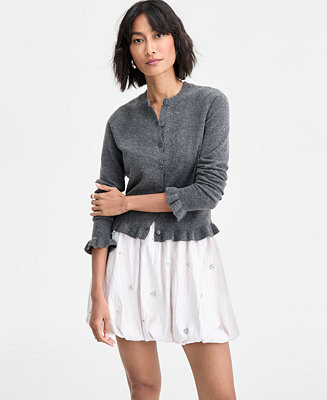 On 34th Women's Ruffle-Hem Cardigan, Macy's Exclusive - Macy's | Macy's