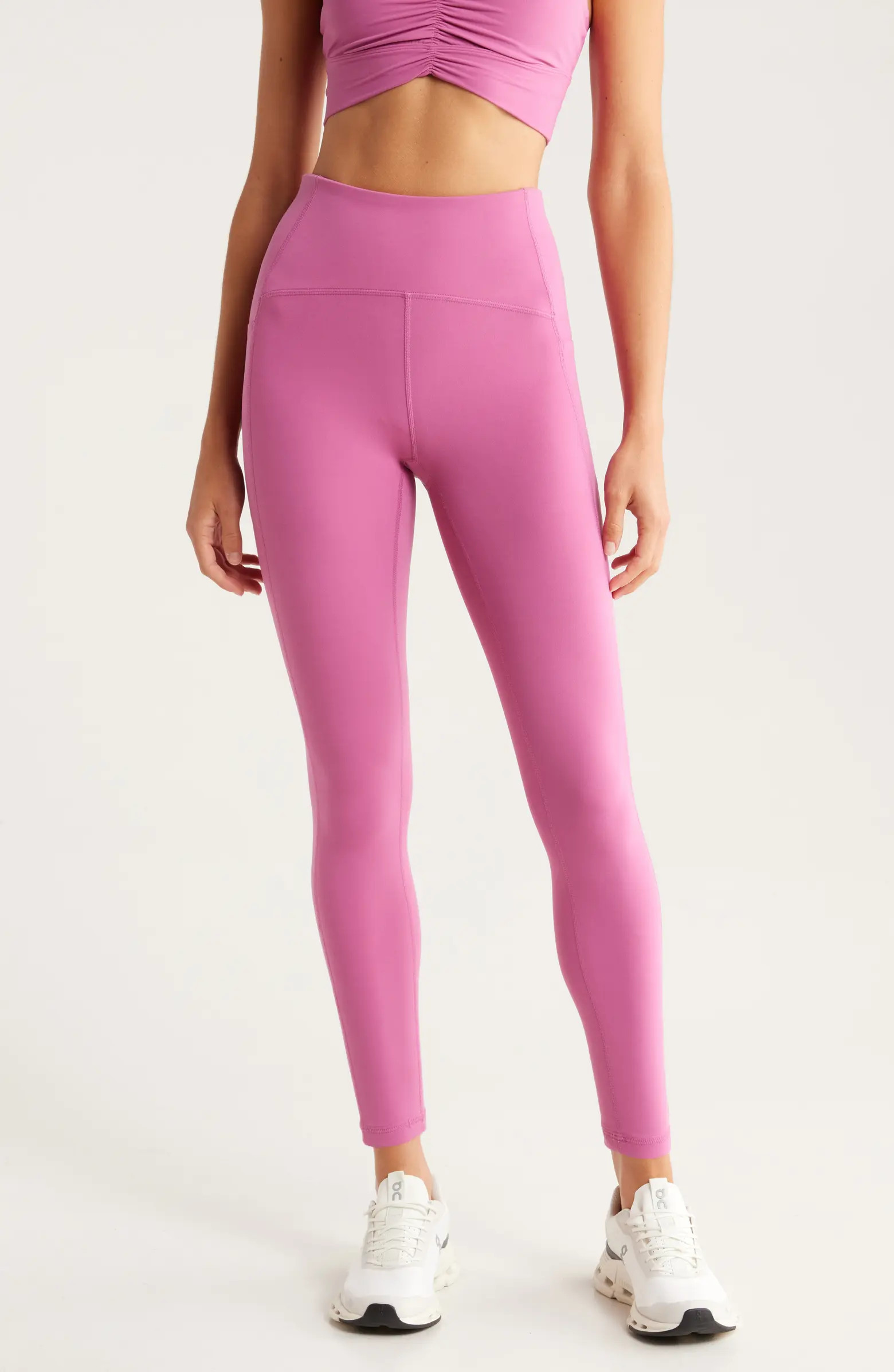 Zella Studio Luxe High Waist Pocket 7/8 Leggings | Nordstrom | Nordstrom