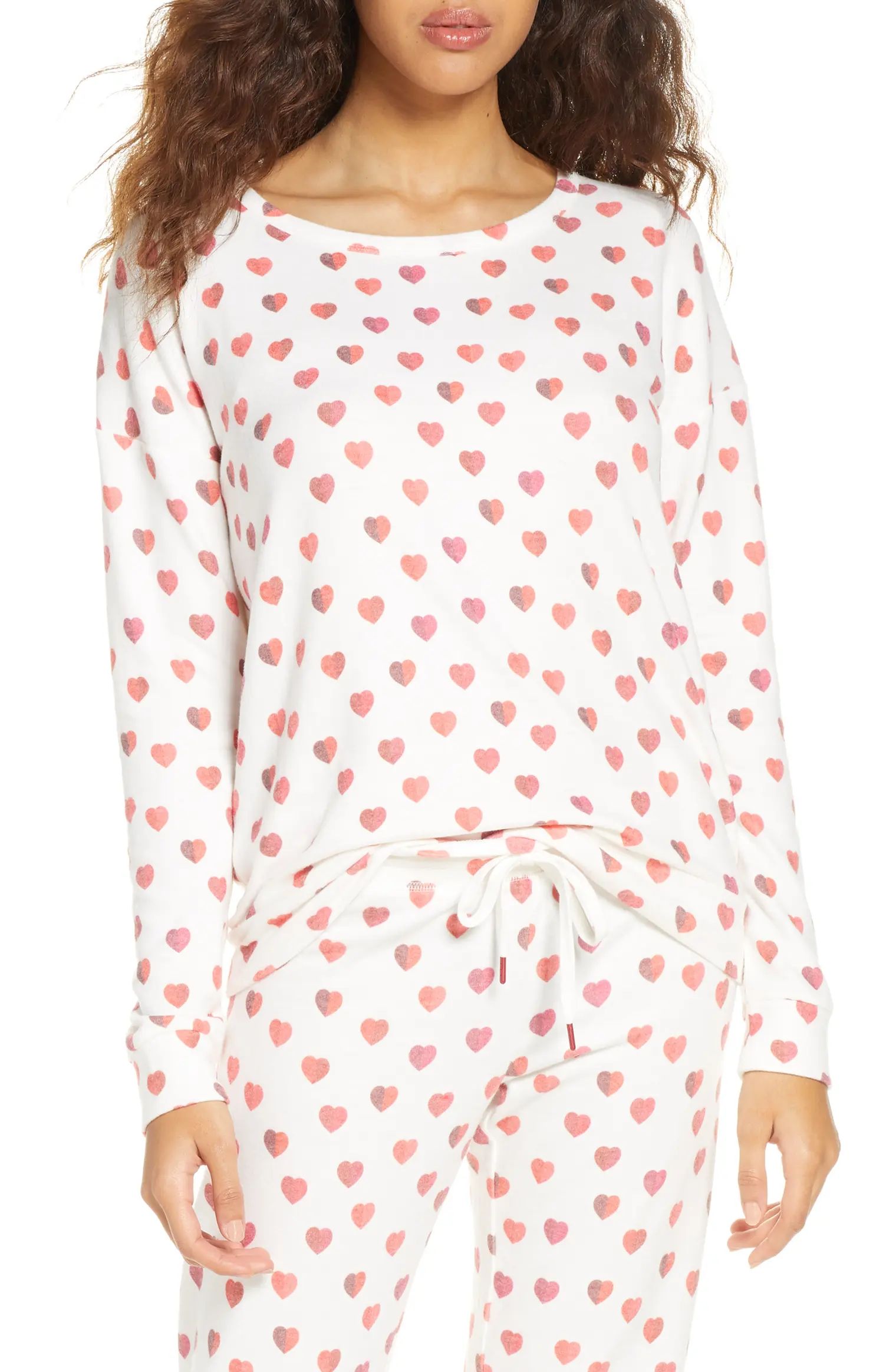 Heart Print Pajama Top | Nordstrom