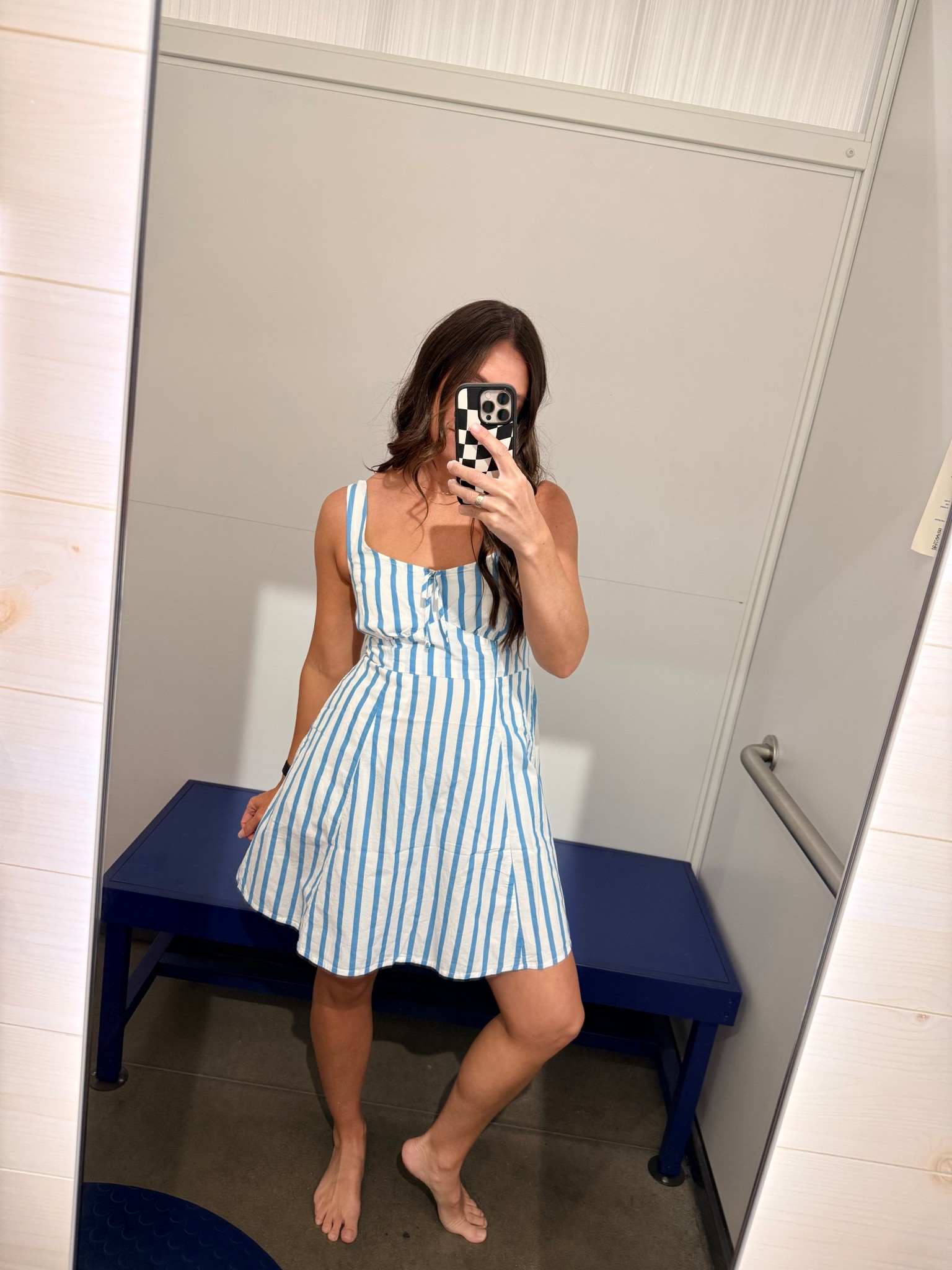 This is the dress everyone’s grabbing first 🩵

Last-minute Easter dress? Spring event? This one checks every box.

The stripe trend is everywhere right now, but this one actually flatters 🙌🏼
Lightweight, flowy, and zero cling… so you can throw it on and feel instantly put together.

Why this one over the rest:
✔ relaxed, forgiving fit (no midsection cling)
✔ breathable + easy for all-day wear
✔ looks styled with zero effort

Perfect for:
Easter • church • family photos • brunch • beach days • spring events 🤍

Wearing size small
5’5” | 130 lbs
→ true to size, easy fit

Already selling fast, don’t wait on this one 🛒✨

#LTKOver40 #LTKSaleAlert #LTKootd