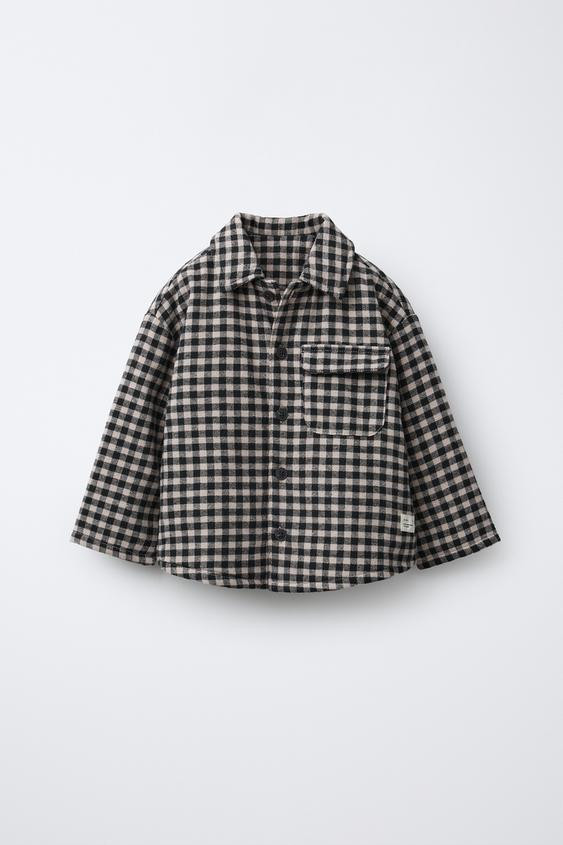 GINGHAM PLAID OVERSHIRT | Zara US