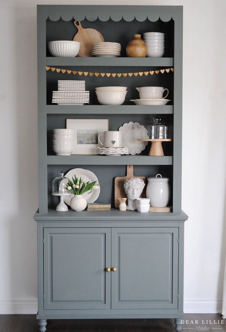Kitchen hutch with little heart garland...

#LTKSeasonal #LTKHome #LTKValentine