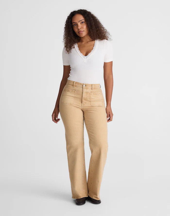 The Curvy Emmy Wide-Leg Pant | Madewell