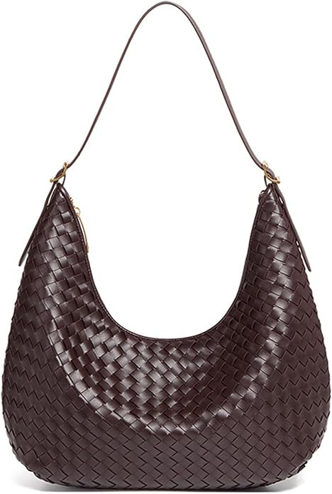 Shoulder Handbags Shoulder Bag for Women Totes Woven Vegan Leather Bag Hand Bag Working Lightweig... | Amazon (US)