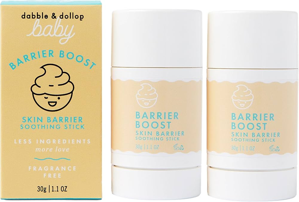 Dabble & Dollop Baby Skin Barrier Soothing Stick - Fragrance-Free Balm for Dry Skin, Chapped Chee... | Amazon (US)