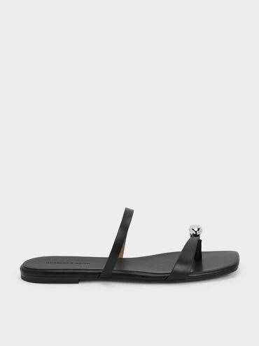 Raina Toe-Ring Sandals
    
         - Black | Charles & Keith US