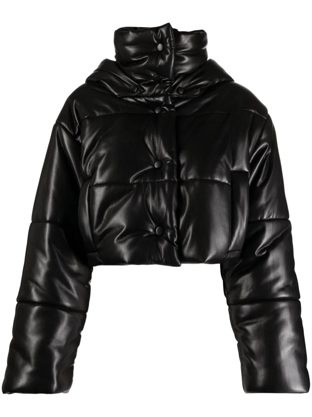 Nanushka Hooded Cropped Puffer Jacket - Farfetch | Farfetch Global