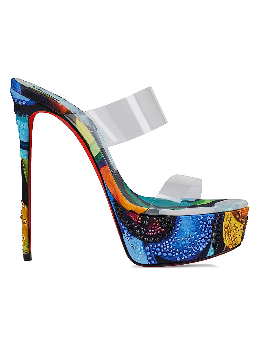 Women's Just Nothing 150MM Alta Flower Strass Sandals - Size 8.5 | Saks Fifth Avenue