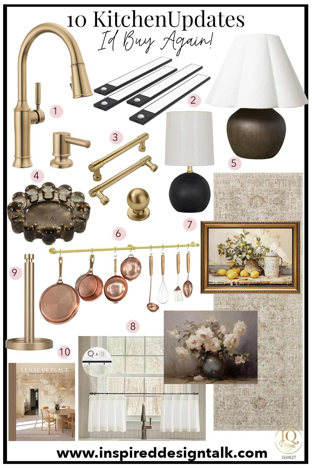 10 kitchen updates I’d buy again! 🤍✨

After updating my 20-year-old kitchen without renovating, these are some of the purchases that made the biggest difference—and that I’d absolutely buy again.

From a champagne bronze kitchen faucet and cabinet hardware to under cabinet lighting, kitchen counter lamps, vintage-inspired artwork, a washable kitchen runner, café curtains, pot rail, paper towel holder, and kitchen styling accessories, it was the combination of small changes that helped the entire kitchen feel warmer, lighter and more like me.

Some were incredibly inexpensive, but together they made a BIG impact without replacing the cabinets, countertops or backsplash.

I linked my favorite affordable kitchen updates + kitchen decor finds below! Which one would you add to your kitchen? 👇

#kitchenupdate #kitchenmakeover #kitchendecor #kitchenfinds #kitchenmusthaves #amazonkitchenfinds #affordablehomedecor #kitcheninspiration #champagnebronze #kitchenfaucet #cabinetHardware #kitchenlighting #underCabinetLighting #kitchencounterlamp #kitchenrunner #cafercurtains #kitchenart #kitchenstyling #designerlookforless #interiordesign 

 #LTKSeasonal #LTKOver40 #LTKHome