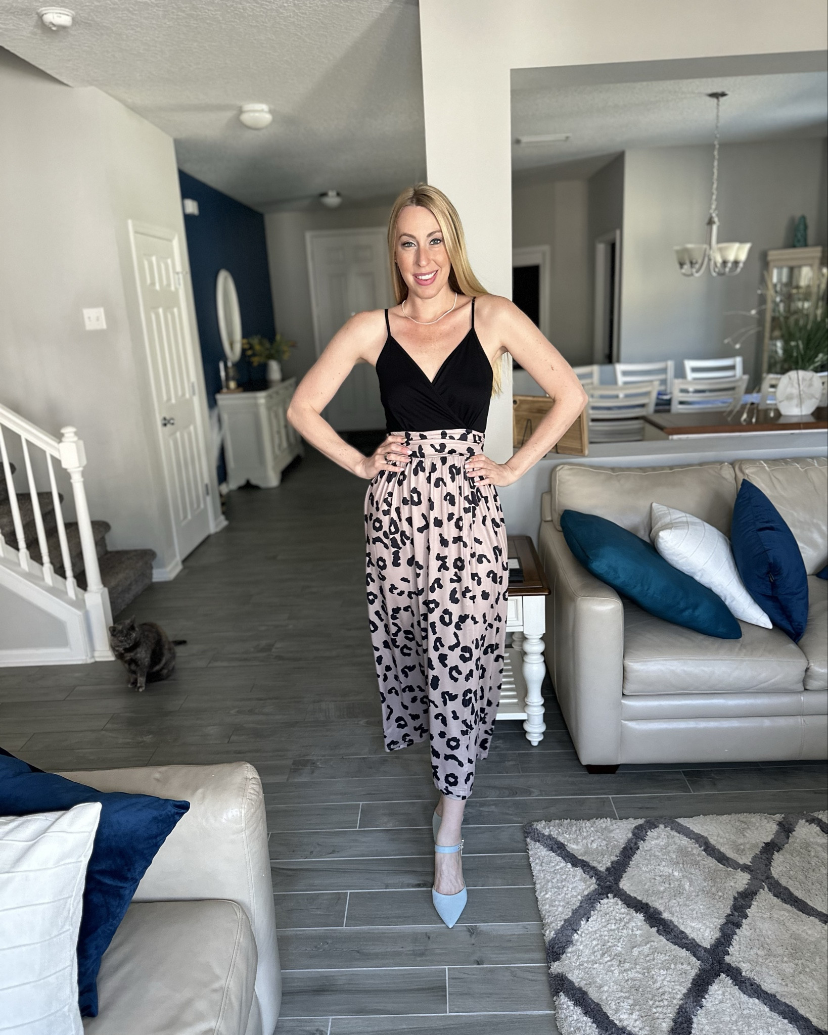 Animal print maxi dress 
🖤 I love the comfort level of this dress and it is also so cute and stretchy
🖤 perfect to wear to weddings and more 
🖤 wearing size small, fits true to size and I am 5’10”

#LTKStyleTip #LTKWatchNow #LTKFindsUnder50
