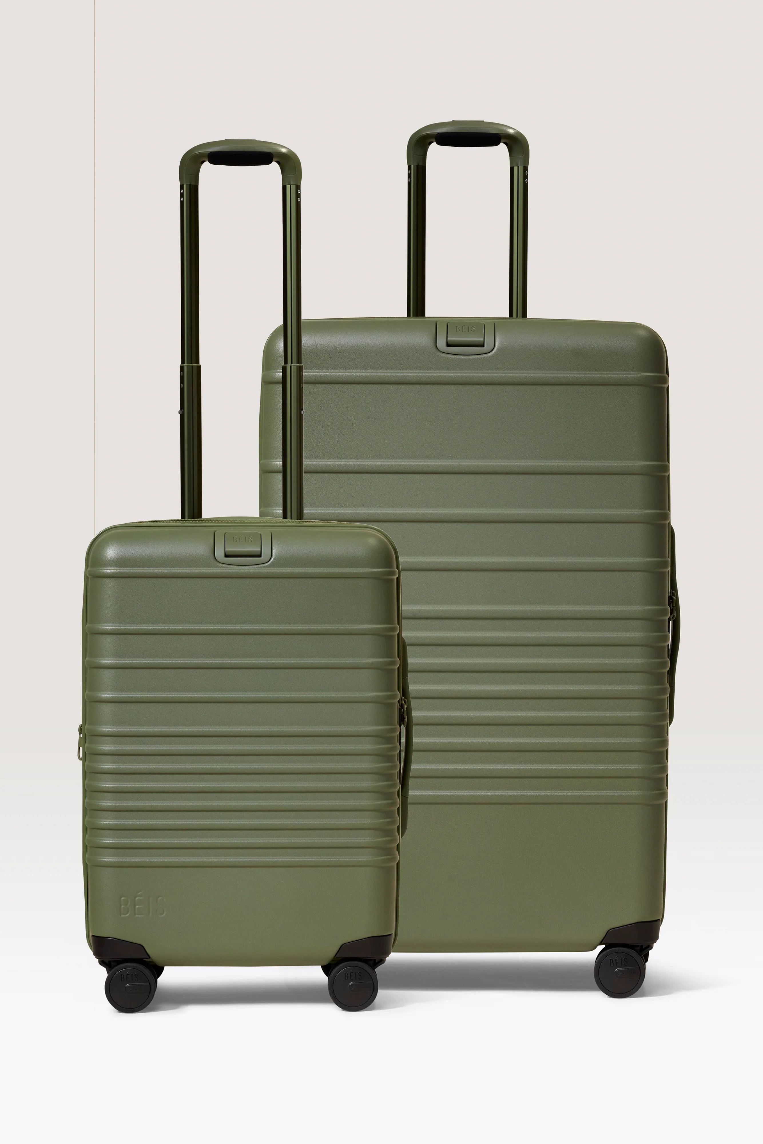 BÉIS ‘The NEW Luggage Starter Set' in Olive | BEIS