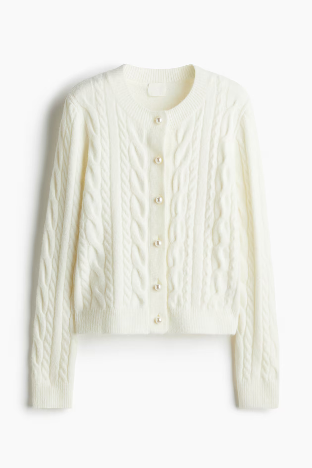 Cardigan mit Zopfmuster | H&M (DE, AT, CH, NL, FI)