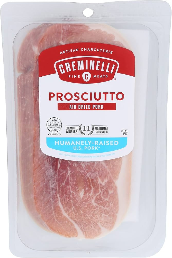 Creminelli Fine Meats Prosciutto Pre-Sliced, 1 ct | Amazon (US)