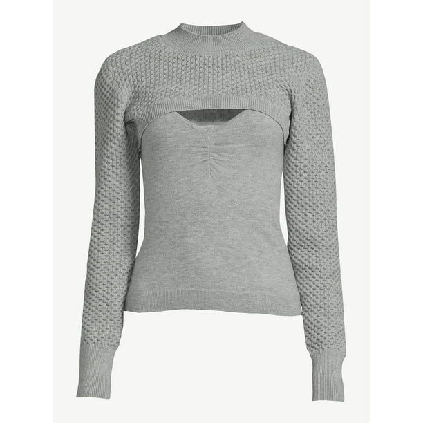 Sofia Jeans By Sofia Vergara Women's Bolero Sweater Set - 2 Piece - Walmart.com | Walmart (US)