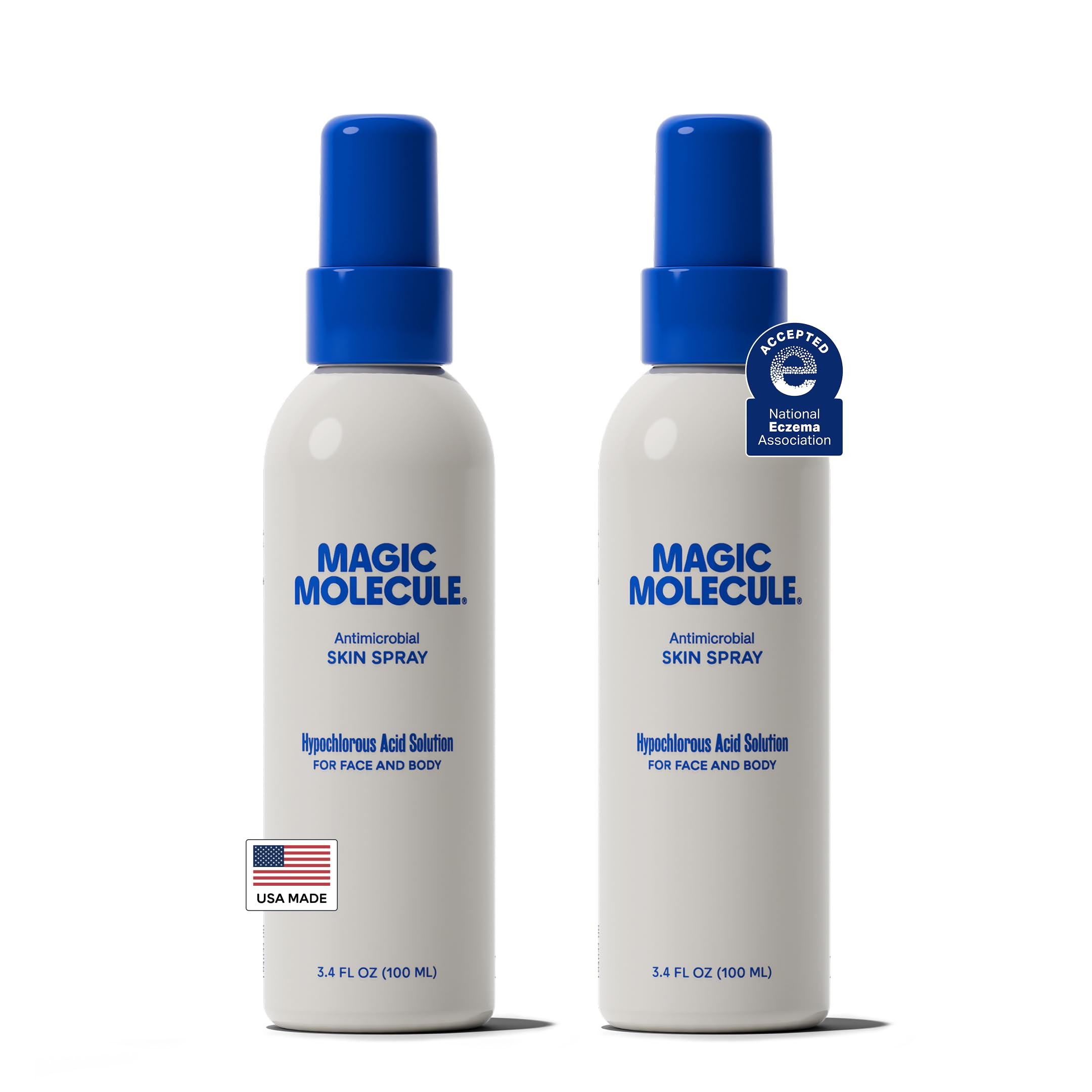 Magic Molecule Skin Cleanser for All Types, Hypochlorous Acid Spray Helps Heal Acne Prone, Eczema... | Amazon (US)