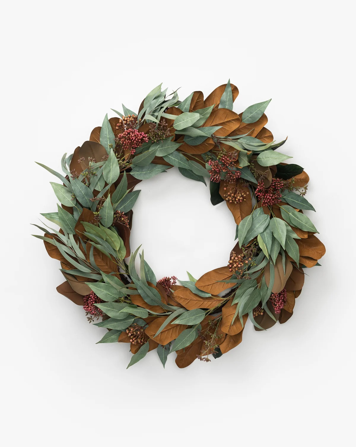 30"" Faux Magnolia & Eucalyptus Wreath | McGee & Co. (US)