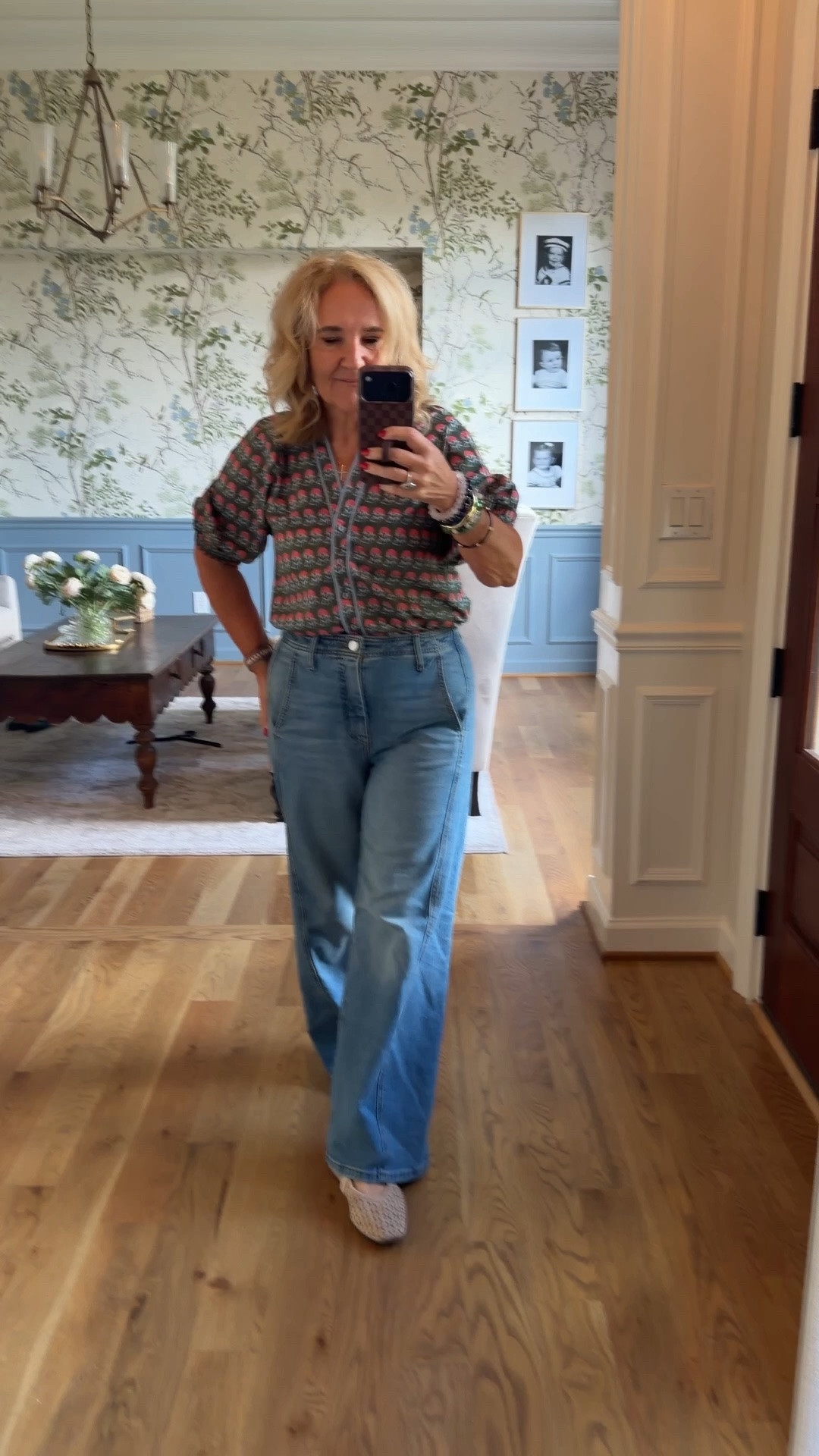 Blouse size medium 15% off with code NANETTE15 good 1x
Jeans size 29 reg available in a dark wash right now
20% off mt bracelet stack code NANETTE20
Cross necklace is 20% off plus a free necklace over $100

#LTKOver40 #LTKootd #LTKPetite