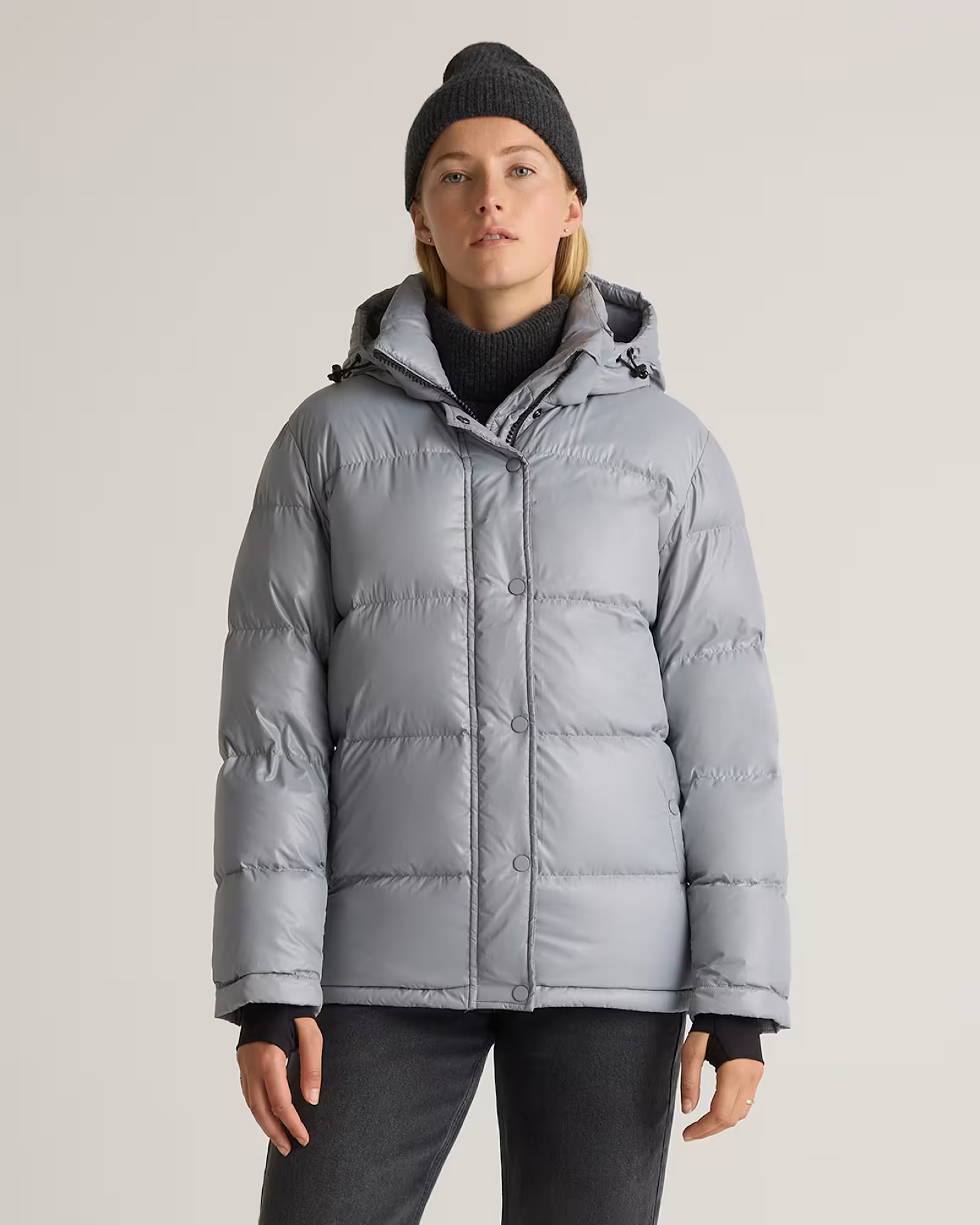 Responsible Down Puffer Jacket in Feather Grey | Quince
