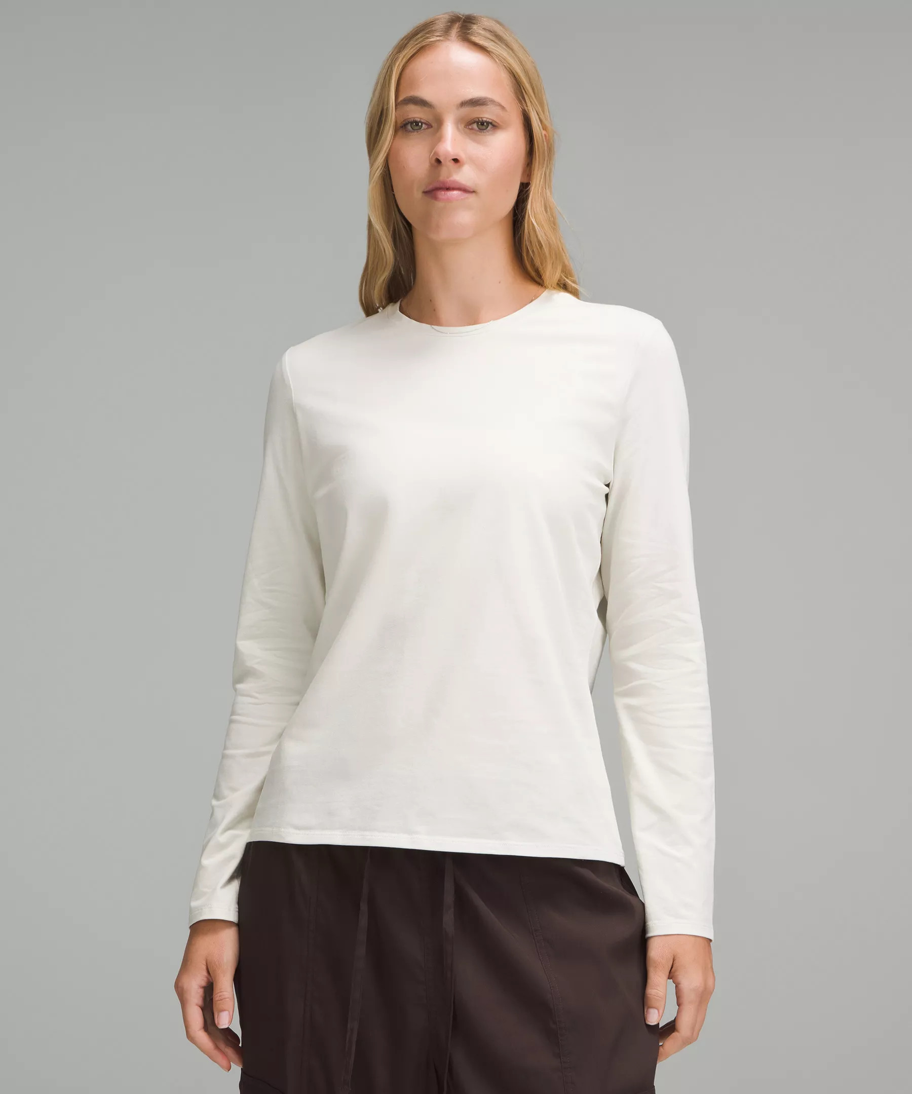 Organic Cotton Crewneck Long-Sleeve Shirt | lululemon (CA)