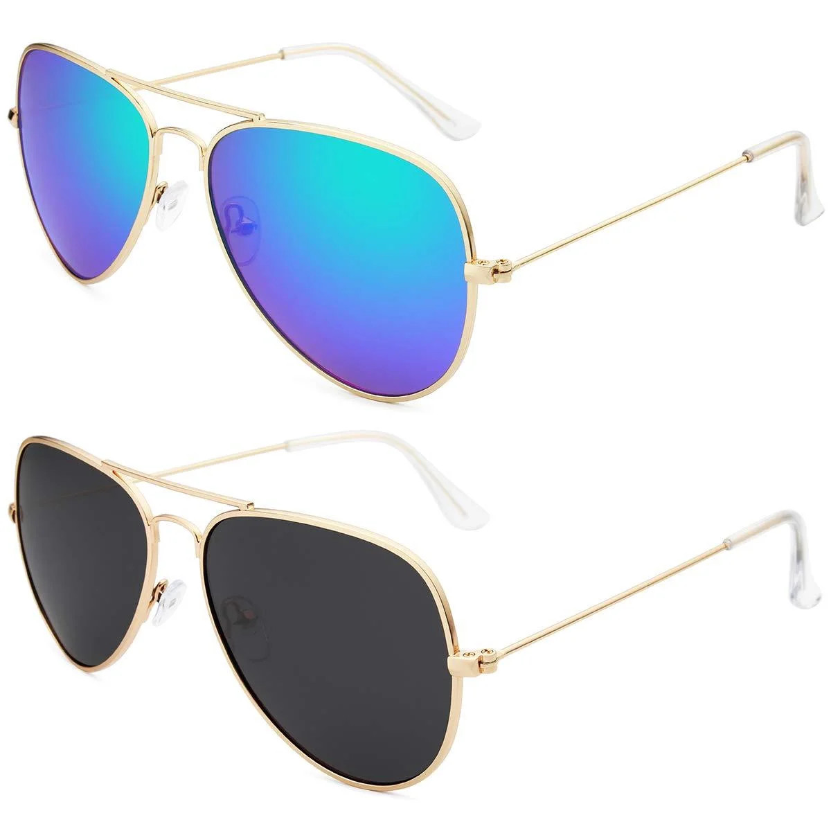 Livh&amp;ograve; Sunglasses for Men Women Aviator Polarized Metal Mirror UV 400 Lens Protection B... | Walmart (US)