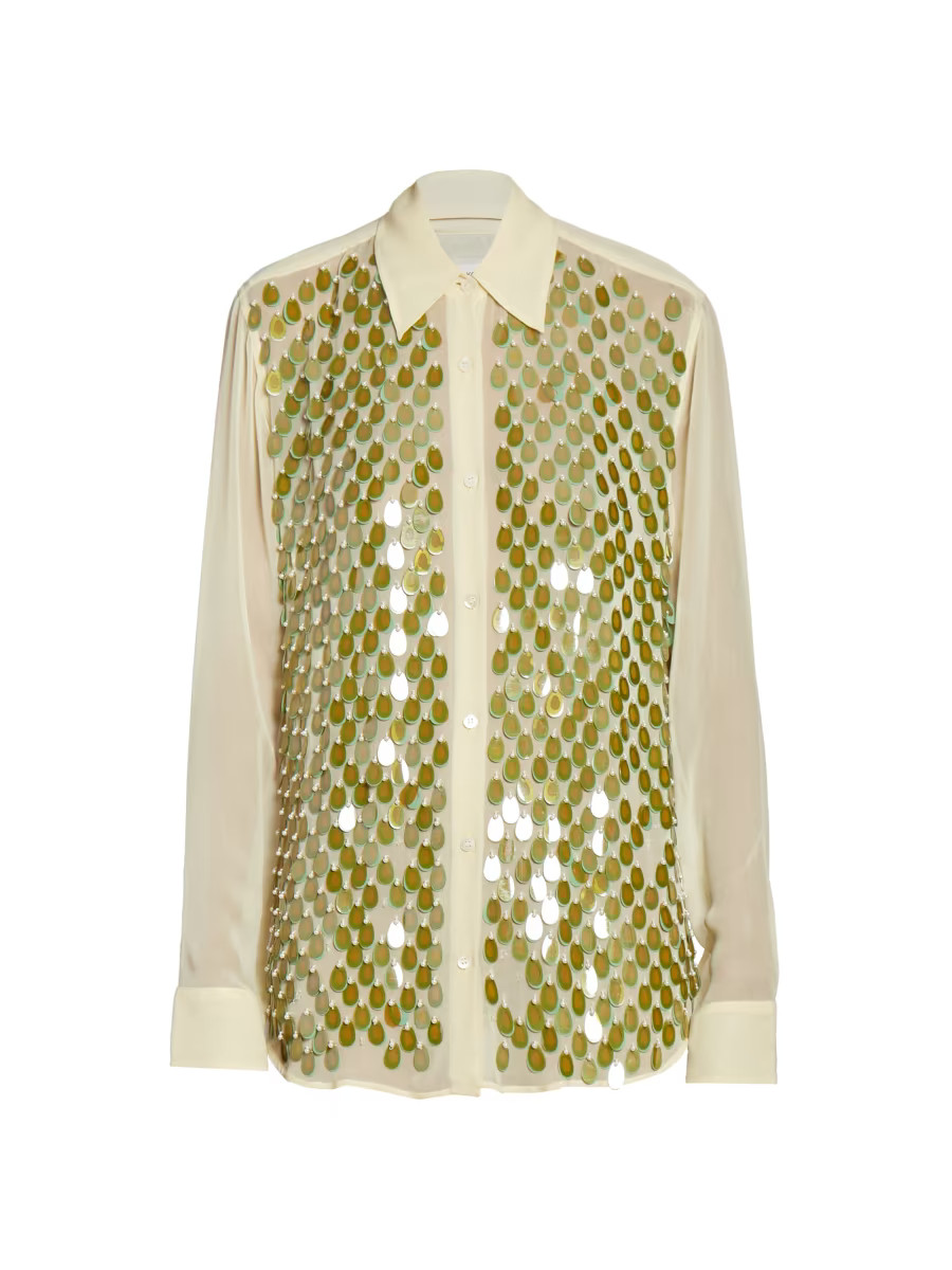 Paillette-Embellished Shirt | Saks Fifth Avenue