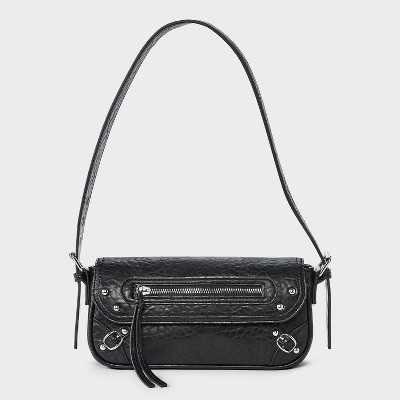 Studded Detail Flap Shoulder Bag - Wild Fable™ Black | Target