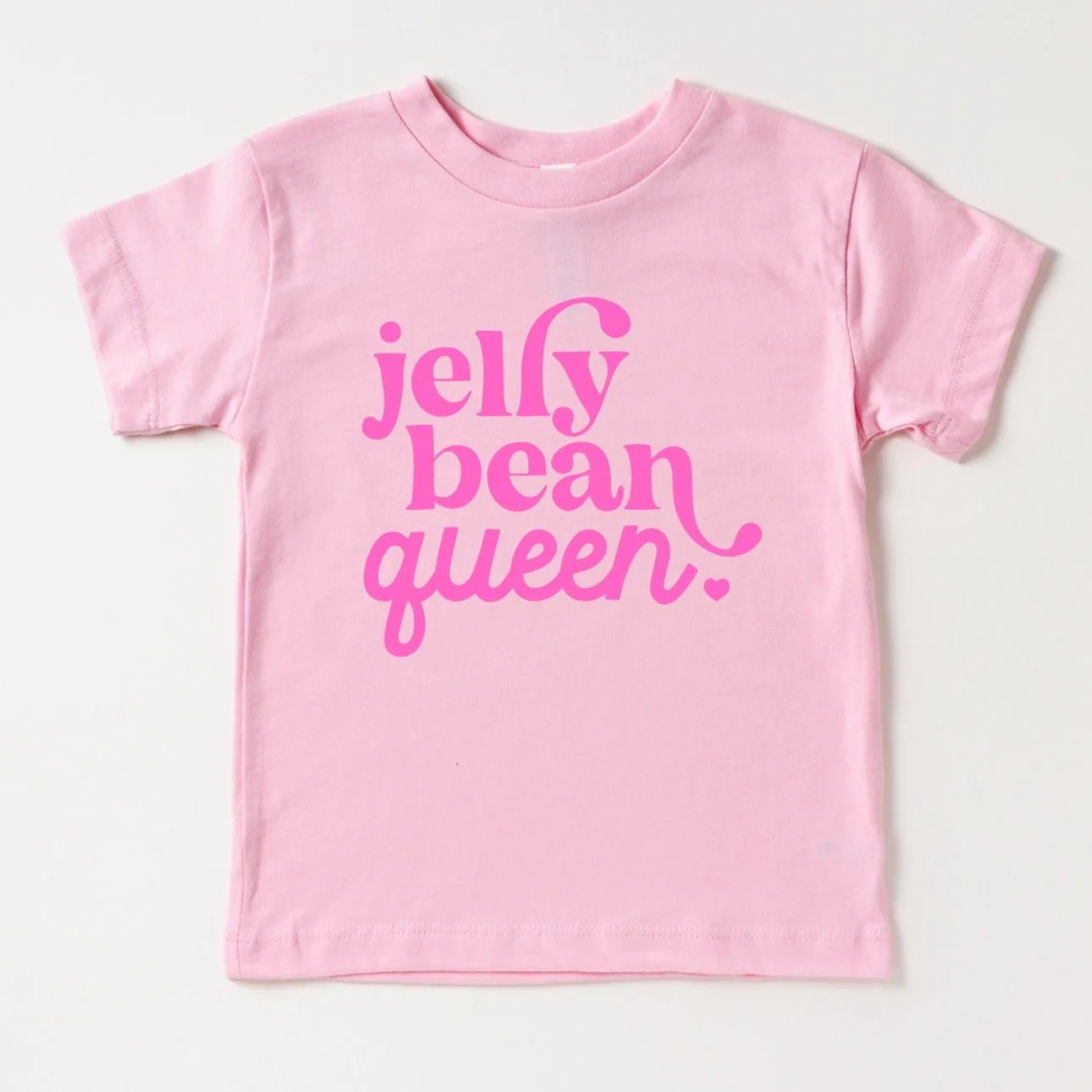 Kids Easter Graphic Tee, Jelly Bean Queen Hot Pink | SpearmintLOVE