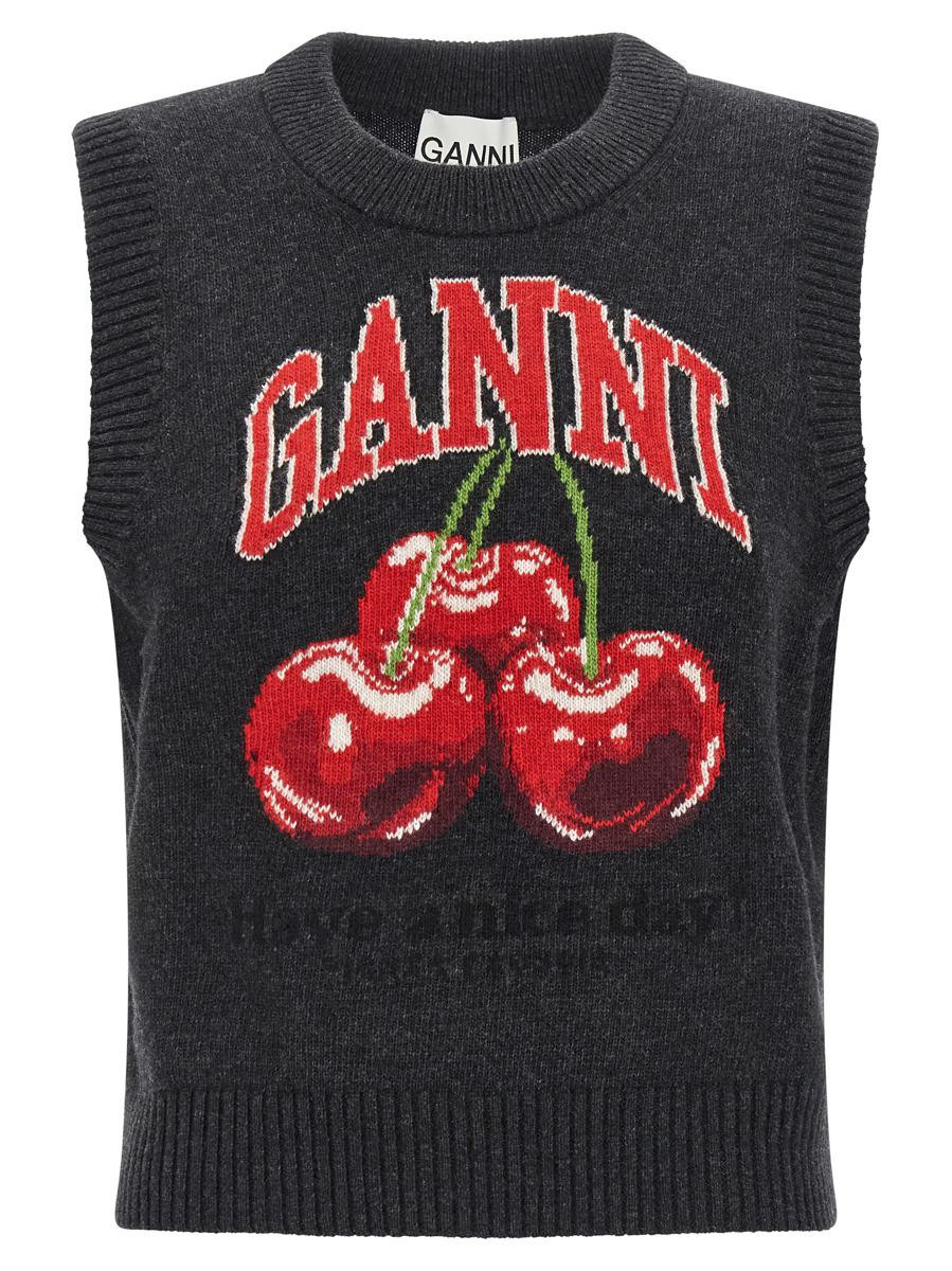 Ganni 'Cherry' Vest | Baltini