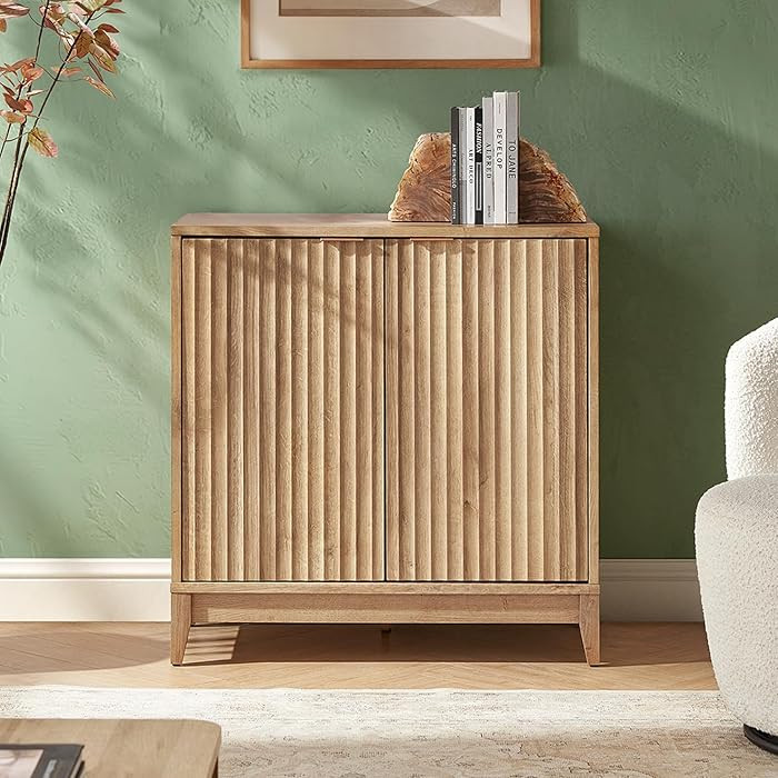 mopio Brooklyn Fluted Storage Cabinet, Modular Accent Buffet Sideboard with Adjustable Shelf, FSC... | Amazon (US)
