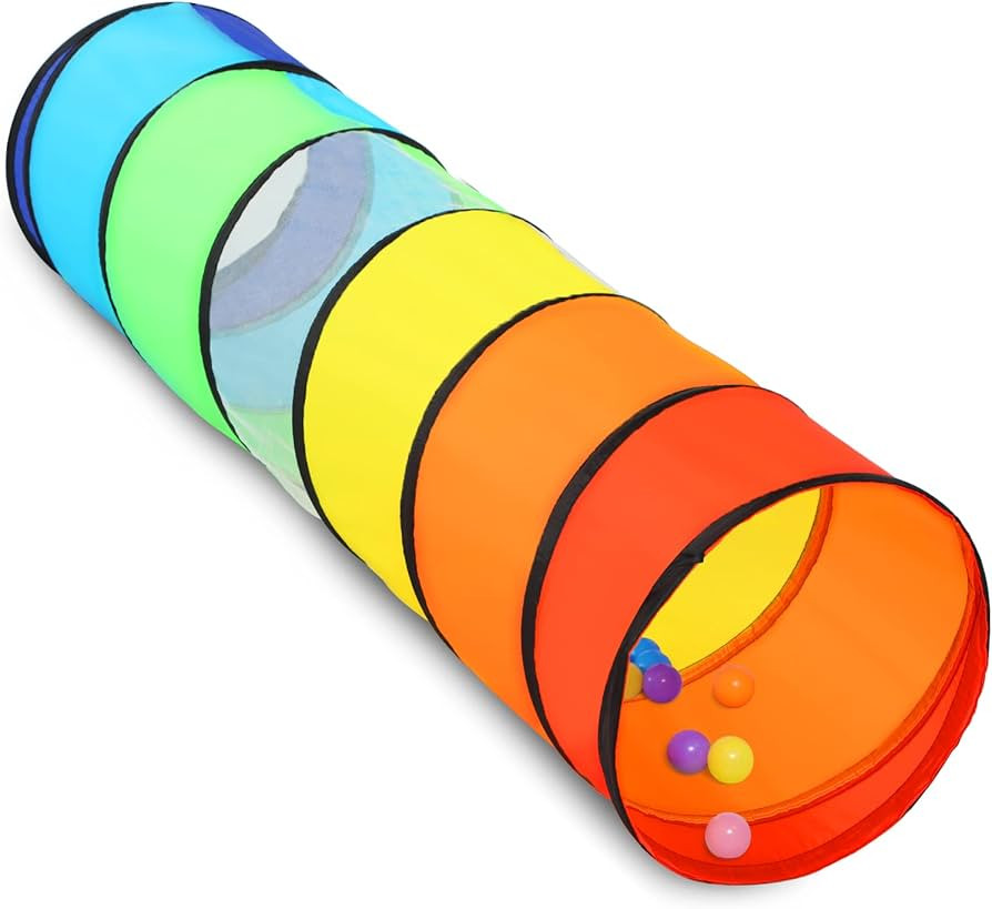 Kids Play Tunnel for Toddlers, 5.7 Foot Pop Up Crawl Through Tunnel Play Tent for Baby Infant Chi... | Amazon (US)