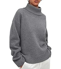 PRETTYGARDEN Womens Turtleneck Long Sleeve Sweater 2025 Fall Trendy Loose Fit Casual Tops Chunky ... | Amazon (US)