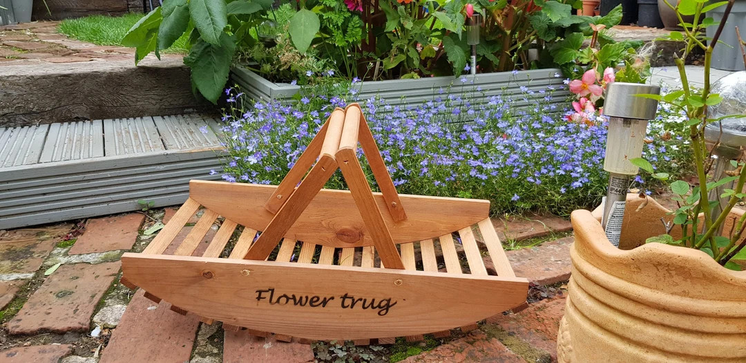 Wooden Flower Trug - Etsy | Etsy (US)
