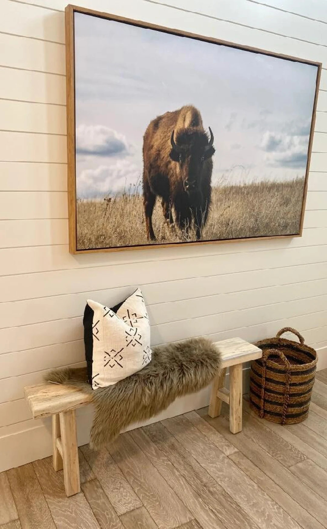 Entryway bench A Frame legs Narrow Bench End of Bed Bench Rustic Live edge bench skinny bench hal... | Etsy (US)