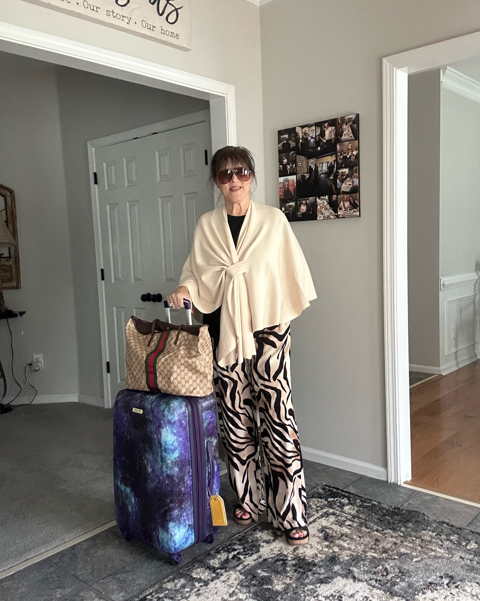 Anyone traveling? These 8 things are always in my bag!! ✈️

Quality luggage — I travel a lot, it has to last
Comfy clothes and something warm for the plane
Comfortable shoes
A hat
Inexpensive sunglasses, in case I forget them
Sunscreen
Shoe bags
International power adapter

What's the one thing you never travel without? 💕
#over50fashion #styleover50 #midlifestyle #agelessfashion #travelstyle #travelessentials #vacationlooks

#LTKTravel #LTKgrwm #LTKvlog