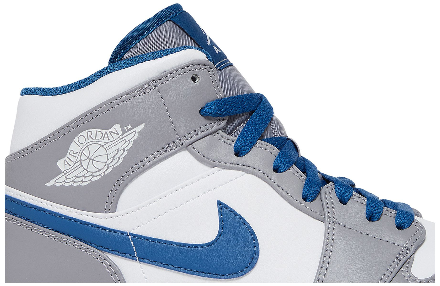 Air Jordan 1 Mid 'Cement True Blue' | GOAT