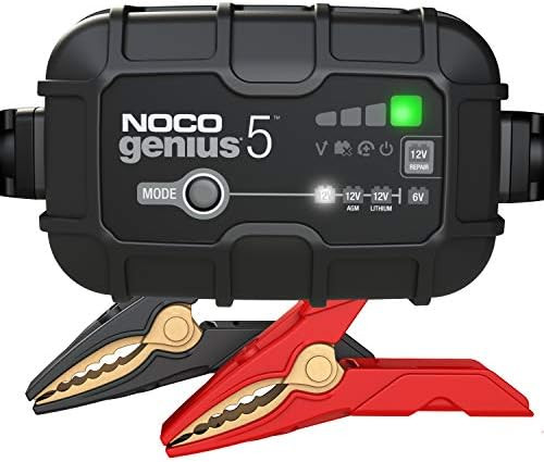 NOCO GENIUS5, 5-Amp Automatic Smart Charger, 6V and 12V Portable Automotive Car Battery Charger, ... | Amazon (US)