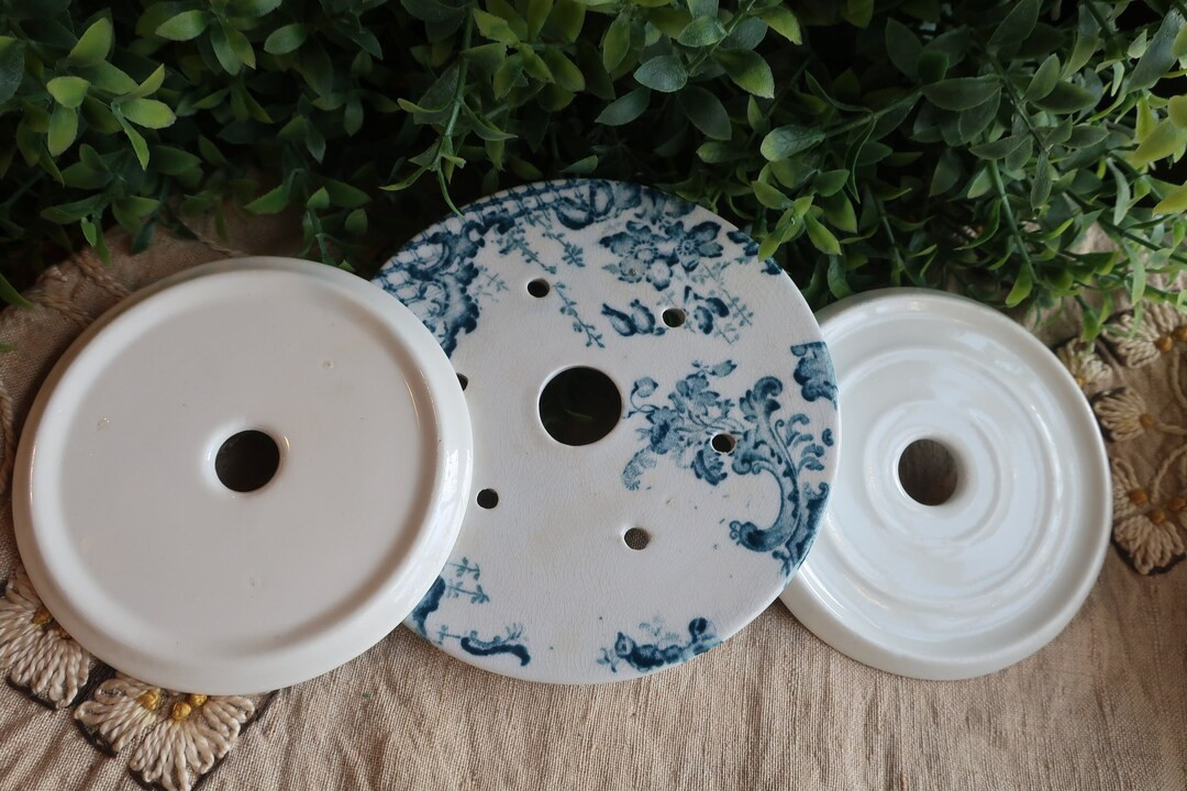 One White Ironstone Round Soap Dish Insert With Drain Hole: Choice of Plain White - Etsy | Etsy (US)