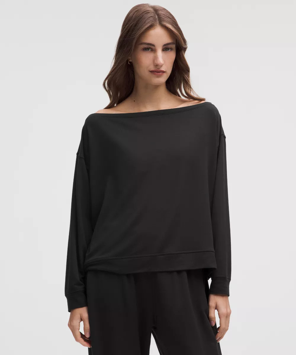 BeCalm Oversized Boatneck Long-Sleeve Shirt | lululemon (AU)
