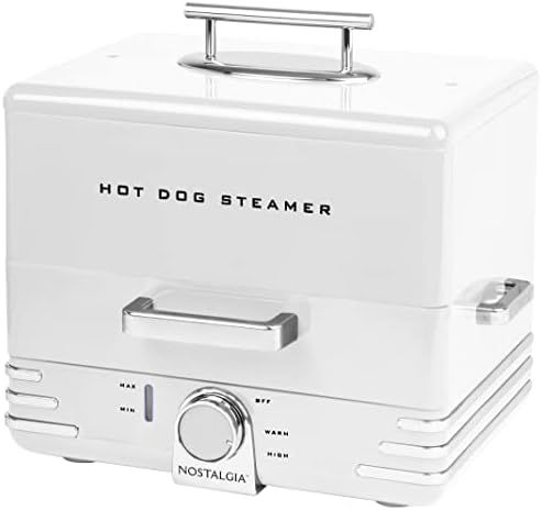 Nostalgia Extra Large Diner-Style Steamer 24 Hot Dogs and 12 Bun Capacity, Perfect For Breakfast Sau | Amazon (US)